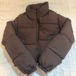 Garage Brown Mini Puff Jacket